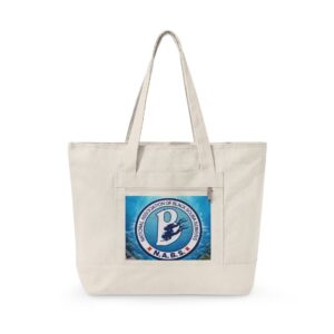 Zippered Canvas Tote